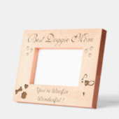 Best Doggie Mom Geätzte Rahmen (Links)