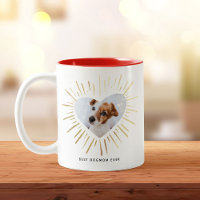 BEST DOGMOM JE Foto Gold Heart Mother Day