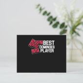 Best Dominospieler Tiles Puzzler Game-Geschenk Postkarte (Stehend Vorderseite)