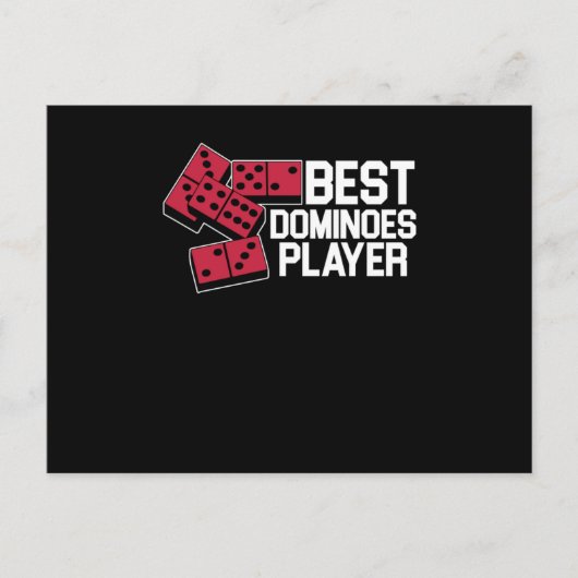 Best Dominospieler Tiles Puzzler Game-Geschenk Postkarte (Vorderseite)