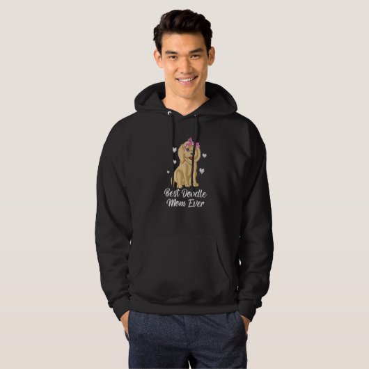 Best Doodle Mom Ever Goldendoodle For Mom Premium Hoodie (Vorne ganz)