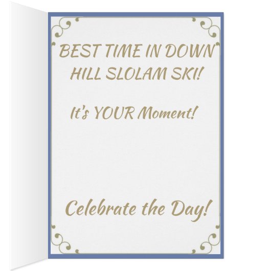 BEST DOWN HILL SKIER (Innen (Rechts))