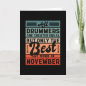 Best drummers november karte (Vorderseite)