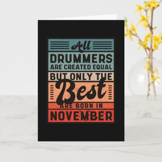 Best drummers november karte (Gelbe Blume)