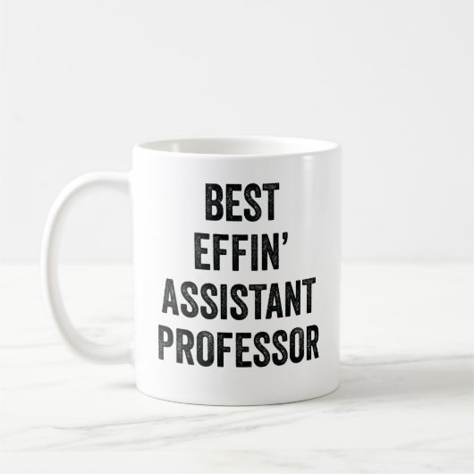 Best Effin' Assistenzprofessor Kaffeetasse (Links)