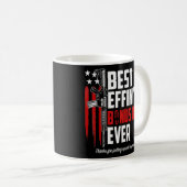 Best Effin Bonus Vater je Daddy Gun Rights Amerika Kaffeetasse (VorderseiteRechts)