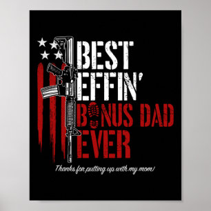 Best Effin Bonus Vater je Daddy Gun Rights Amerika Poster