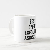 Best Effin' Führungskraft Assistant Kaffeetasse (Vorderseite Links)