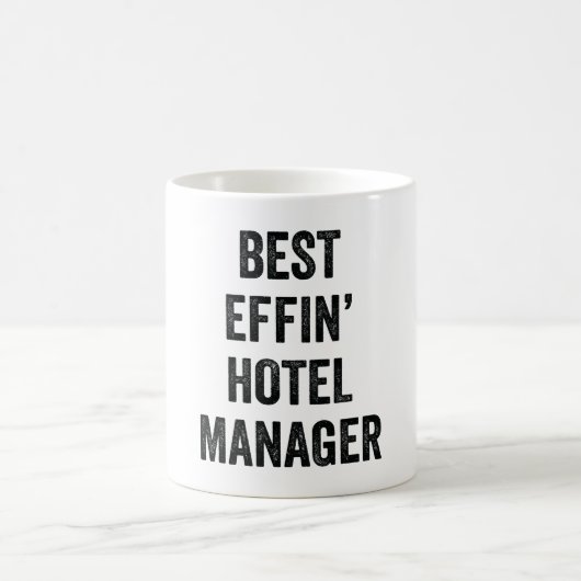 Best Effin Hotel Manager Kaffeetasse (Mittel)