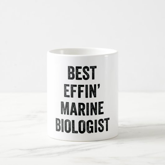 Best Effin' Marine Biologe Kaffeetasse (Mittel)