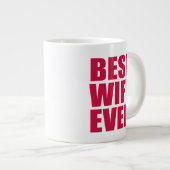 Best. Ehefrau. Immer.(rosane) Jumbo-Tasse (Vorderseite Rechts)