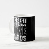 Best Electricians verfügen über Bart Voltage Linem Kaffeetasse (Vorderseite Links)