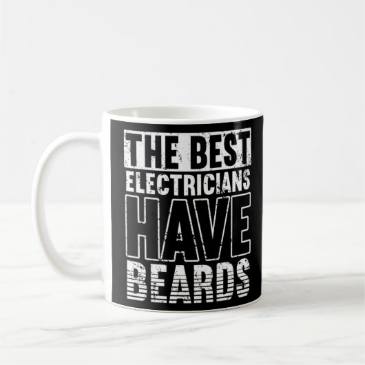 Best Electricians verfügen über Bart Voltage Linem Kaffeetasse (Links)