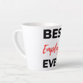Best Employee Ever 2 Milchtasse (Linke Ecke)