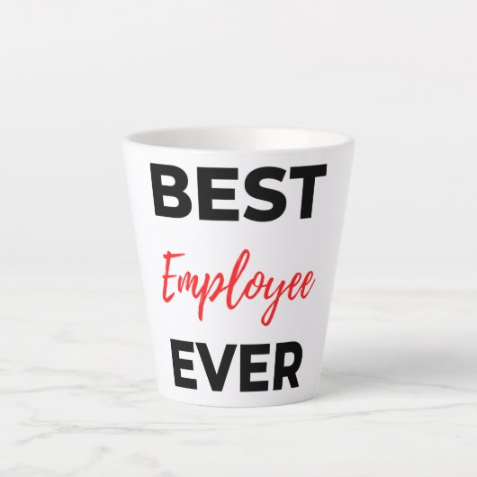 Best Employee Ever 2 Milchtasse (Vorderseite)