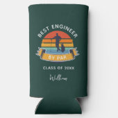 Best Engineer by Par 2025 Abschluss Golf Lover Selters Dosenkühler (Rückseite)