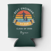 Best Engineer by Par Abschluss 2025 Green Custom Dosenkühler (Vorderseite)