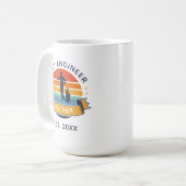 Best Engineer by Par Vater Birthday Golf Lover Kaffeetasse (Vorderseite Links)