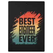 BEST ENGINEER EVER KLEMMBRETT (Rückseite)