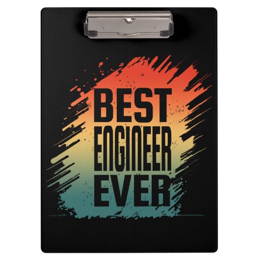 BEST ENGINEER EVER KLEMMBRETT (Vorderseite)