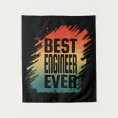 BEST ENGINEER EVER WANDTEPPICH (Vorderseite)