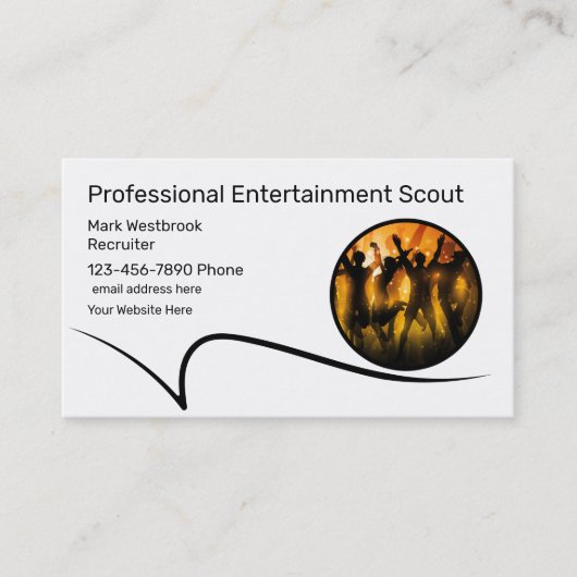 Best Entertainment Scout Business Cards Visitenkarte (Vorderseite)