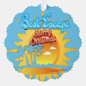 Best Escape for Christmas Ornament Karte (Rückseite)
