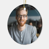 Best Ever Brother Definition Foto Weihnachten Keramik Ornament (Links)