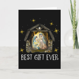 Best Ever Christmas Cool Jesus Nativity Scene Chri Karte