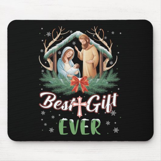 Best Ever Christmas Cool Jesus Nativity Scene Chri Mousepad (Vorne)