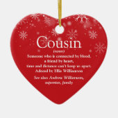 Best Ever Cousin Definition Weihnachtsfeiertag Keramik Ornament (Vorne)