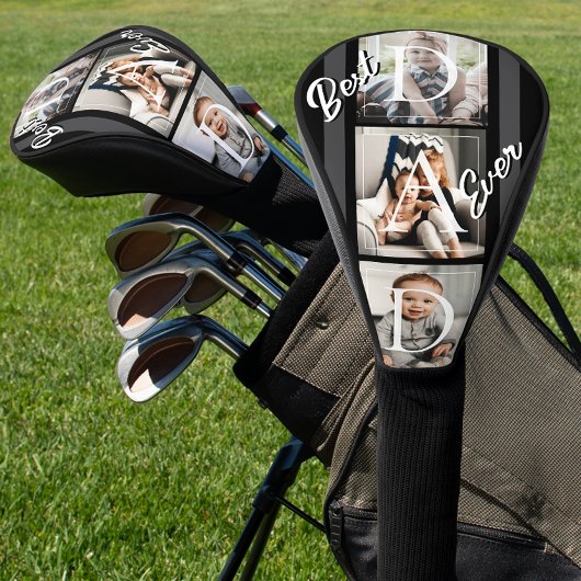 Best Ever Dad 3 Photo Golf Headcover