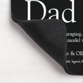 Best Ever Dad Daddy Father Definition Black Mousepad (Ecke)