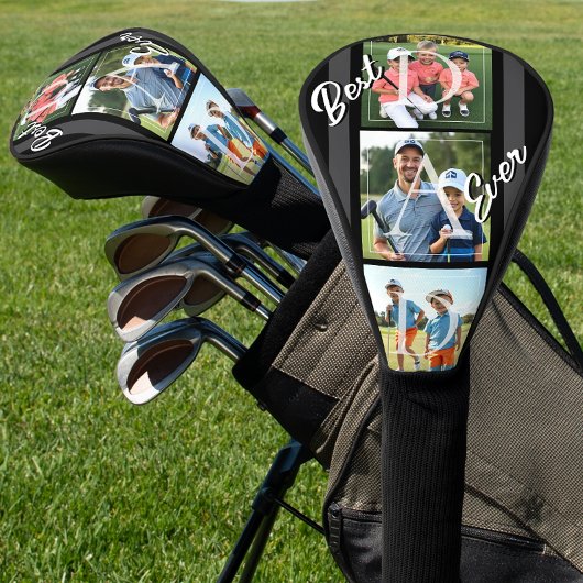 Best Ever Dad Photo Retro Golf Headcover