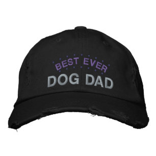 Best Ever Dog Vater hervorgehoben Spaß Sprichwort Bestickte Baseballkappe