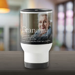 Best Ever Grandma, Grandmother Definition Photo Reisebecher<br><div class="desc">Personalise for your special Grandma, Grandmother, Granny, Nan, Nanny or Abuela to create a unique gift for birthdays, Christmas, mother's day, baby showers, or any day you want to show how much she means to you. A perfect way to show her how amazing she is every day. Designed by Thisisnotme©...</div>