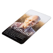 Best Ever Grandpa, Grandad, Dad Definition Foto Magnet (Linke Seite)