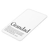 Best Ever Grandpa, Grandfather, Dad Definition Magnet (Linke Seite)