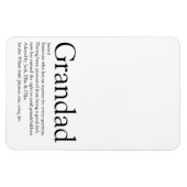 Best Ever Grandpa, Grandfather, Dad Definition Magnet (Horizontal)