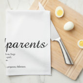 Best Ever Großeltern Definition Skript Geschirrtuch (Viertel Falte)