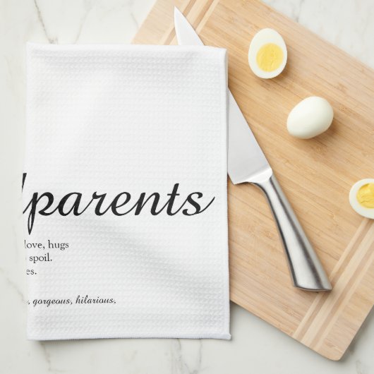 Best Ever Großeltern Definition Skript Geschirrtuch (Viertel Falte)