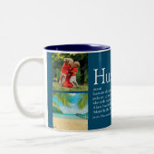 Best Ever Husband Definition 4 FotoCollage Zweifarbige Tasse (Links)