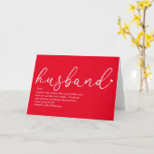 Best Ever Husband Definition Script Red Karte (Gelbe Blume)