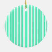 Best ever mom green stripped pattern pastel neon  keramik ornament (Hinten)