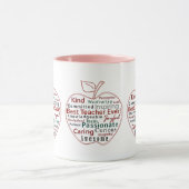 Best Ever Red Apple Lehrer Wertungsqualitäten Tasse (Zentrum)