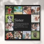 Best Ever Sister Definition 12 Foto Modern Künstlicher Leinwanddruck<br><div class="desc">Personalisieren Sie mit 12 Lieblings-Fotos und personalisierten Texten für Ihre besondere Schwester,  um ein einzigartiges Geschenk zu schaffen. Ein perfekter Weg,  ihr zu zeigen,  wie phantastisch sie jeden Tag ist. Sie können den Hintergrund sogar an ihre Lieblingsfarbe anpassen. Entwickelt von Thisisnotme©</div>