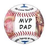 Best Ever Vater Fotos Baseball (Vorderseite)