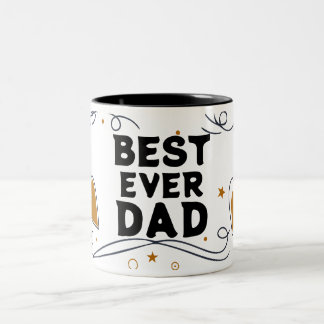 Best Ever Vater - Stilvoller Tag der Väter Zweifarbige Tasse