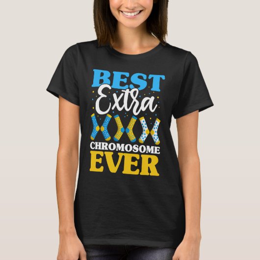 Best Extra Chromosome Ever Down Syndrome Kids Soc T-Shirt (Vorderseite)
