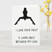 Best Face Between My Legs Card Karte (Gelbe Blume)